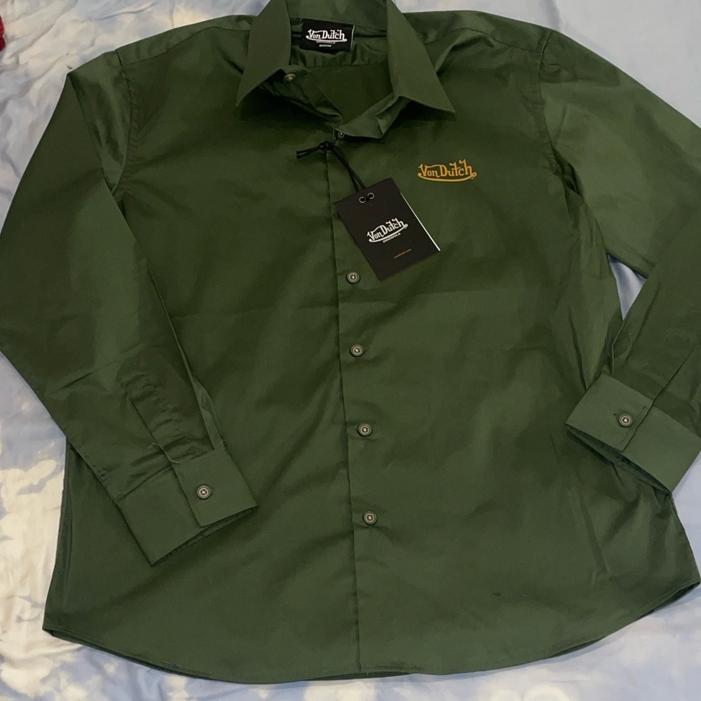 Von Dutch Button Down Size Large - NWT!